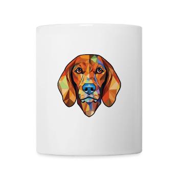 Bosnischer rauer Jagdhund Hunderasse Aquarell - Tasse - Weiß - Vorne