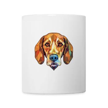 Bosnischer grobhaariger Jagdhund Hunderasse Aquarell - Tasse - Weiß - Vorne