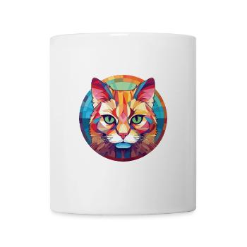 Singapura Katze bunte Aquarell-Haustier-Illustration - Tasse - Weiß - Vorne