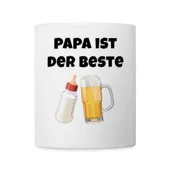 Papa ist der Beste - Geschenk zum Vatertag - Tasse - Weiß - Vorne