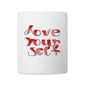 Love yourself - Tasse - Weiß - Vorne