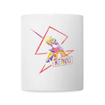 Disziplinierter Kendo Schwertkämpfer - Tasse - Weiß - Vorne