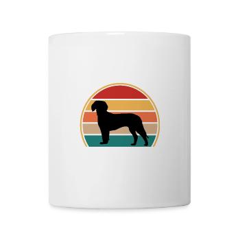 Deutsche Bracke Dog Love Silhouette Vintage Sunset - Tasse - Weiß - Vorne