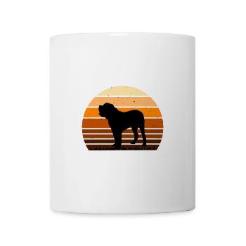 Alano Español Hundeliebhaber Silhouette Vintage Sunset - Tasse - Weiß - Vorne
