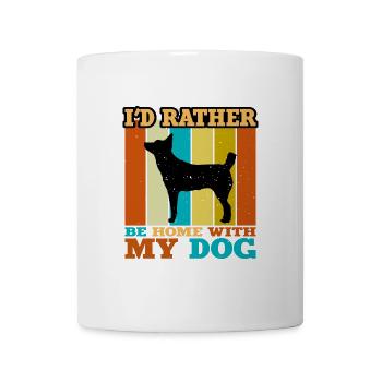 Hare Indian Hund Lover Silhouette Vintage Sonnenuntergang - Tasse - Weiß - Vorne