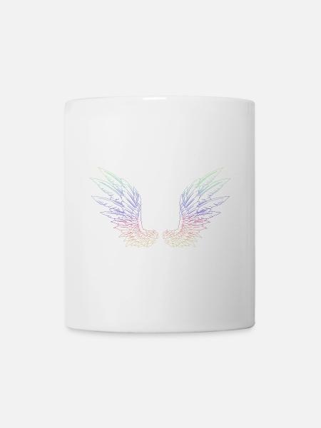 Rainbow wings - Tasse - Weiß