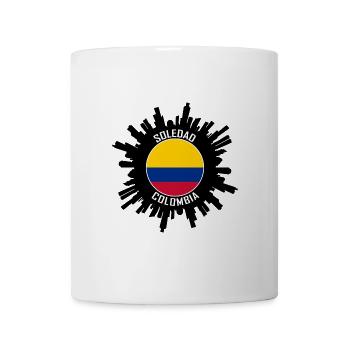 Soledad Skyline Kolumbien Flagge Reise Souvenir - Tasse - Weiß - Vorne