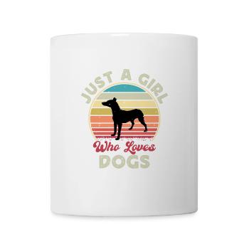 Andalusischer Laufhund Hundeliebhaber Silhouette Retro Sonnenuntergang - Tasse - Weiß - Vorne