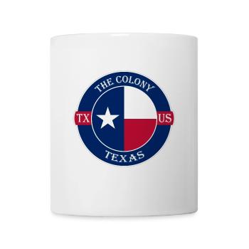 Die Kolonie Texas Flagge USA Reise Souvenir Abzeichen - Tasse - Weiß - Vorne