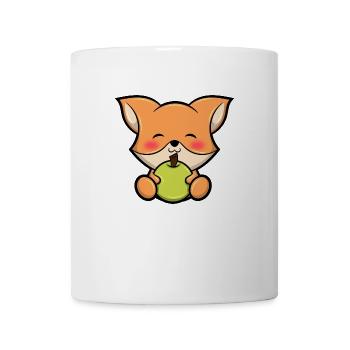 Cute Fox Süßer Fuchs Füchschen Grafik - Tasse - Weiß - Vorne