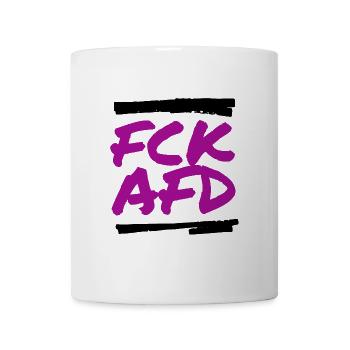 FCK AFD - Tasse - Weiß - Vorne