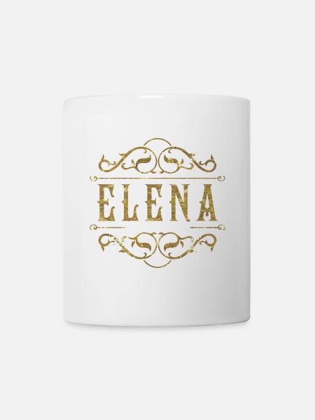 Elena gold - Tasse - Weiß