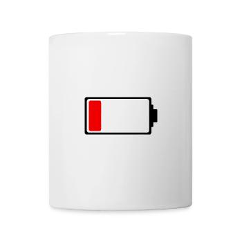 battery - Tasse - Weiß - Vorne
