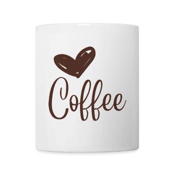 Kaffeeliebe in Kalligrafie-Print - Tasse - Weiß - Vorne