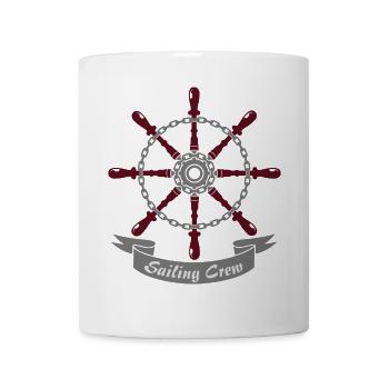 Steuerrad 3-farbig - Tasse - Weiß - Vorne