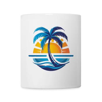 Urlaubszeit - Tasse - Weiß - Vorne