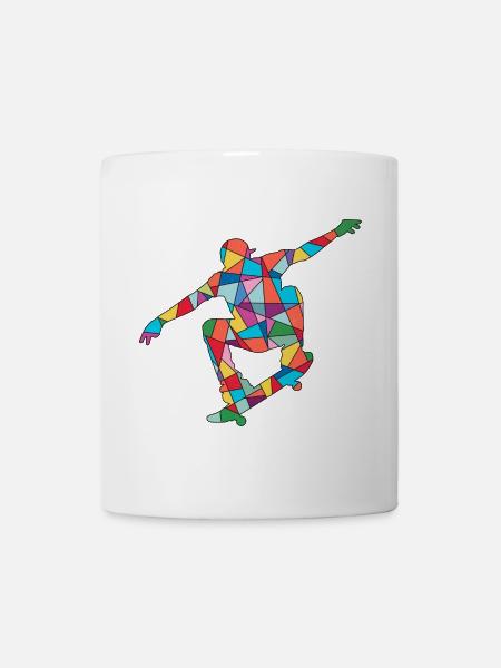 Skaten Skateboarder Skater Trick Kinder Skateboard - Tasse - Weiß