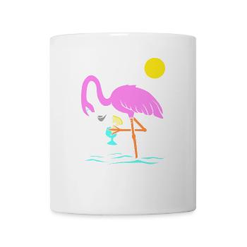 Flamingo Graphic Flamingoliebhaber Cocktailtrinker - Tasse - Weiß - Vorne