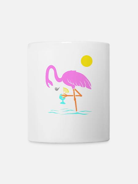 Flamingo Graphic Flamingoliebhaber Cocktailtrinker - Tasse - Weiß