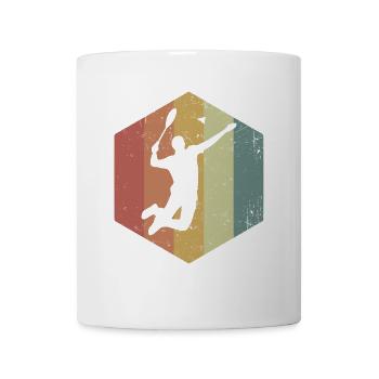 Pfeilschneller Speedminton Schläger - Tasse - Weiß - Vorne