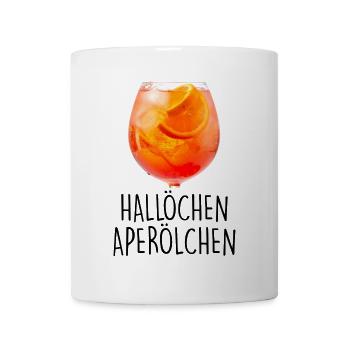 Hallöchen Aperölchen Sommerdrink Aperitif - Tasse - Weiß - Vorne