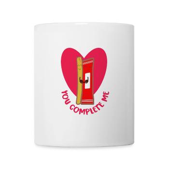 Knusprige Frittenliebe Pärchen - Tasse - Weiß - Vorne