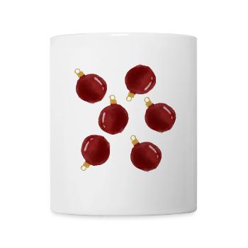 Christbaumkugeln. - Tasse - Weiß - Vorne