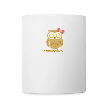Uhu Eule Süß - Tasse - Weiß - Vorne