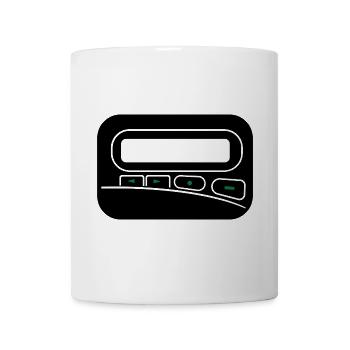 Melder Pager zum selbst gestalten - Tasse - Weiß - Vorne