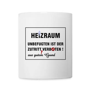 Heizraum - Tasse - Weiß - Vorne