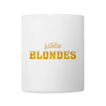 kühles Blondes für helle Untergründe - Tasse - Weiß - Vorne
