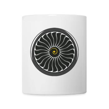 Turbine (Farben änderbar Color variabel) - Tasse - Weiß - Vorne