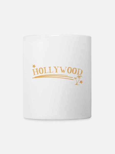 Hollywood Palmen Sterne - Tasse - Weiß