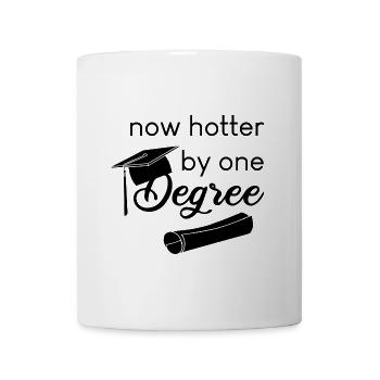 now hotter by one degree - Tasse - Weiß - Vorne