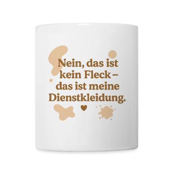 Das ist kein Fleck! (beige) - Tasse - Weiß - Vorne
