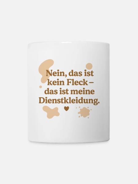 Das ist kein Fleck! (beige) - Tasse - Weiß