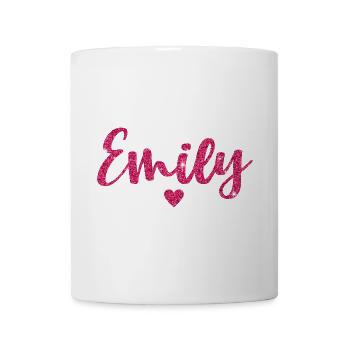 Emily Herz Pink - Tasse - Weiß - Vorne