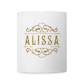 Alissa gold - Tasse - Weiß - Vorne