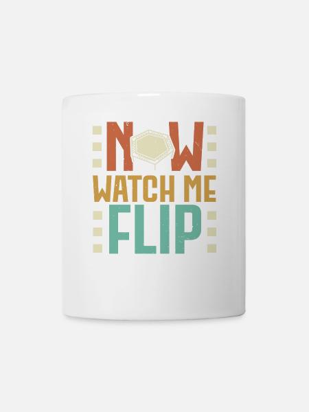 Now Watch Me Flip Trampolining Trampolin - Tasse - Weiß