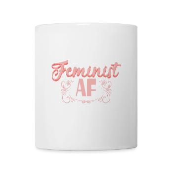 Feminist AF Feministin - Tasse - Weiß - Vorne