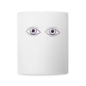 Augen - Tasse - Weiß - Vorne
