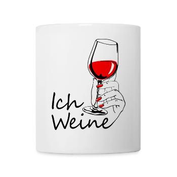 Ich weine - Tasse - Weiß - Vorne