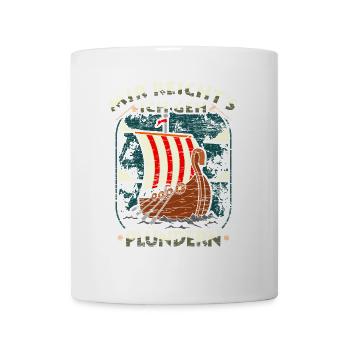 Mir Reichts Geh Plündern Wikinger Kostüm Germanen - Tasse - Weiß - Vorne