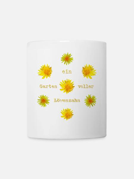 Löwenzahn Garten - Tasse - Weiß