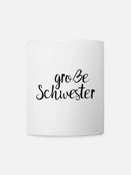 große Schwester - Tasse - Weiß