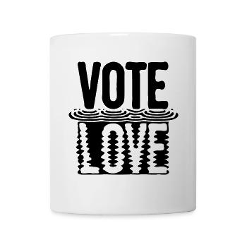 Vote Love - Tasse - Weiß - Vorne