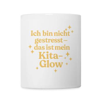 Ich bin nicht gestresst... (sonnengelb) - Tasse - Weiß - Vorne