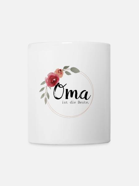 Oma ist die Beste - Tasse - Weiß