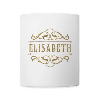 Elisabeth gold - Tasse - Weiß - Vorne