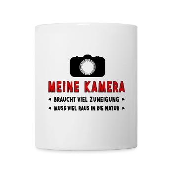 Kamera fotografieren - Tasse - Weiß - Vorne